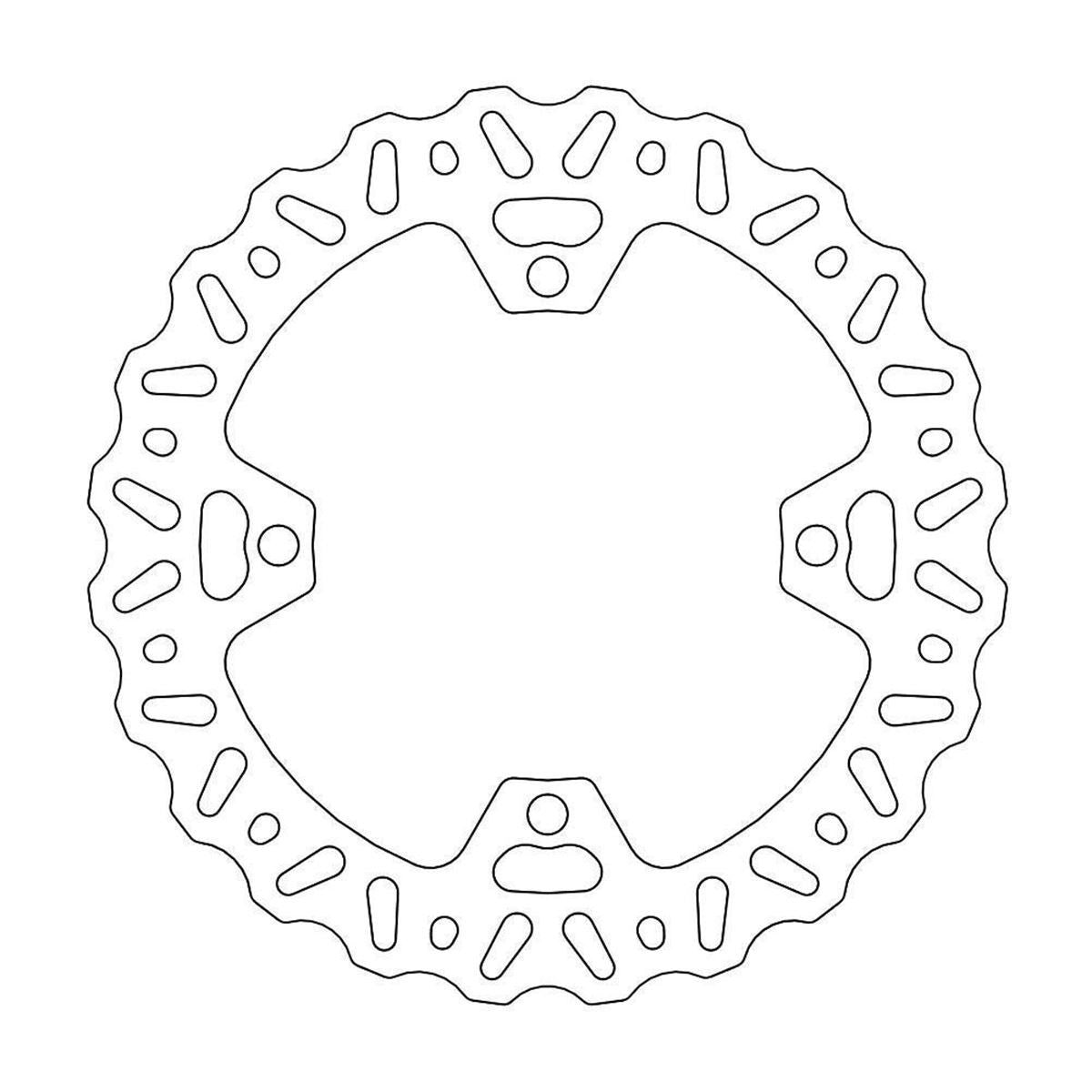 MOTO-MASTER Nitro Brake Disc for SUZUKI 240mm Rear - RM-Z 250, RM-Z 450 2005-2007