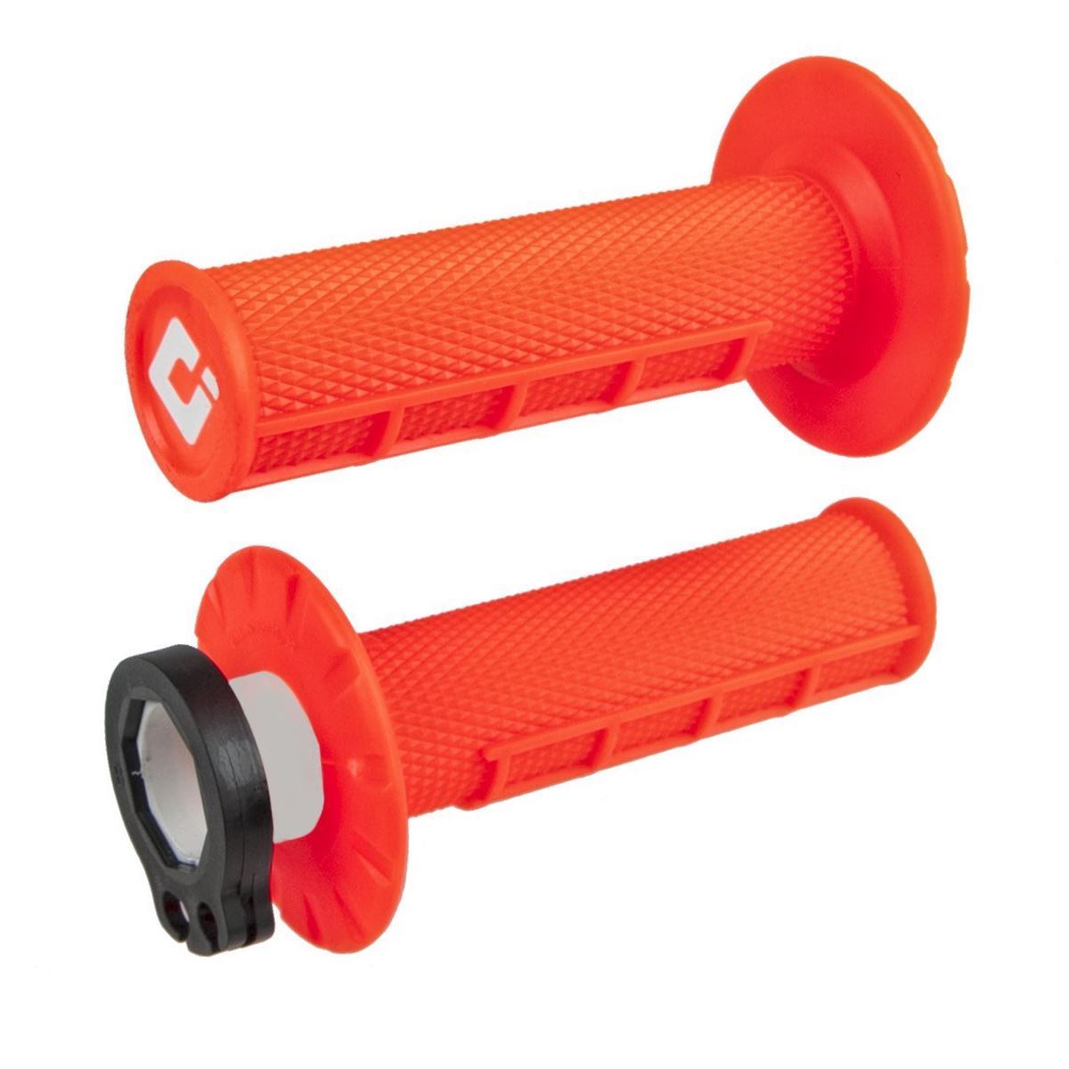 ODI Griffe LOCK ON 2T+4T HALF WAFFLE V2 (RR, XTRAINER, XE, XEF, EC, EC-F...) in Orange fluo