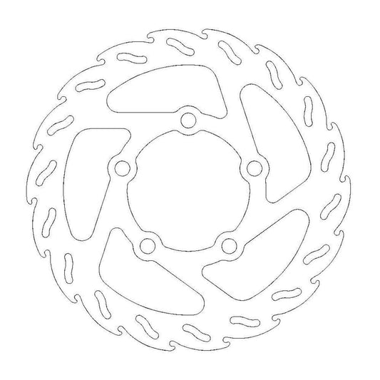 MOTO-MASTER Flame Bremsscheibe für KTM 140mm hinten - SX 50 2002-2002