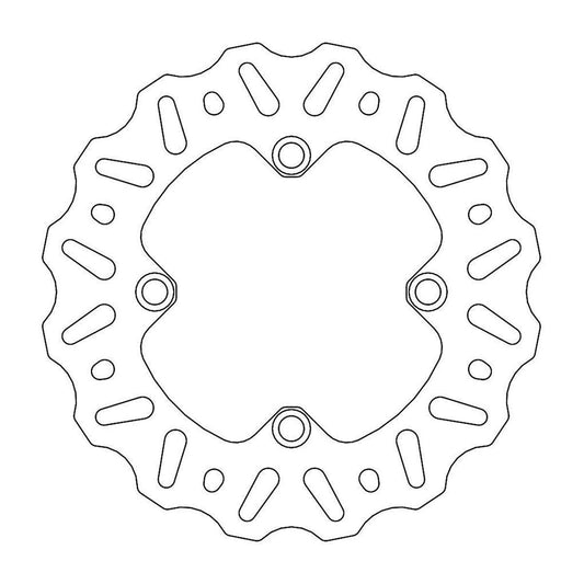MOTO-MASTER Nitro Bremsscheibe für KAWASAKI 184mm hinten - KX 85, KX 100, KX 112 2001-2022