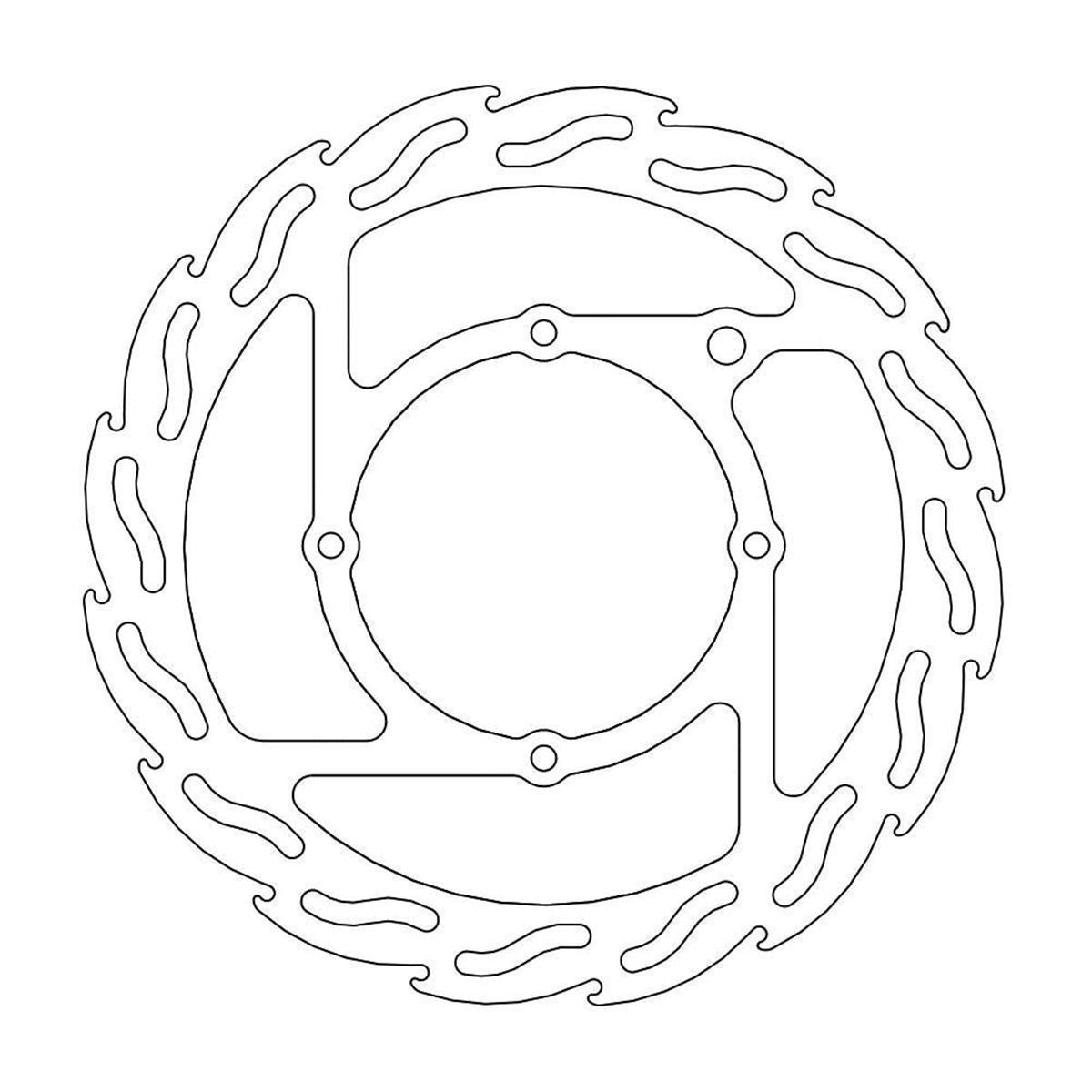 MOTO-MASTER Flame Front Brake Disc for KTM, Husqvarna, GASGAS 240mm - SX 85, TC 85, MC 85 2013-2021