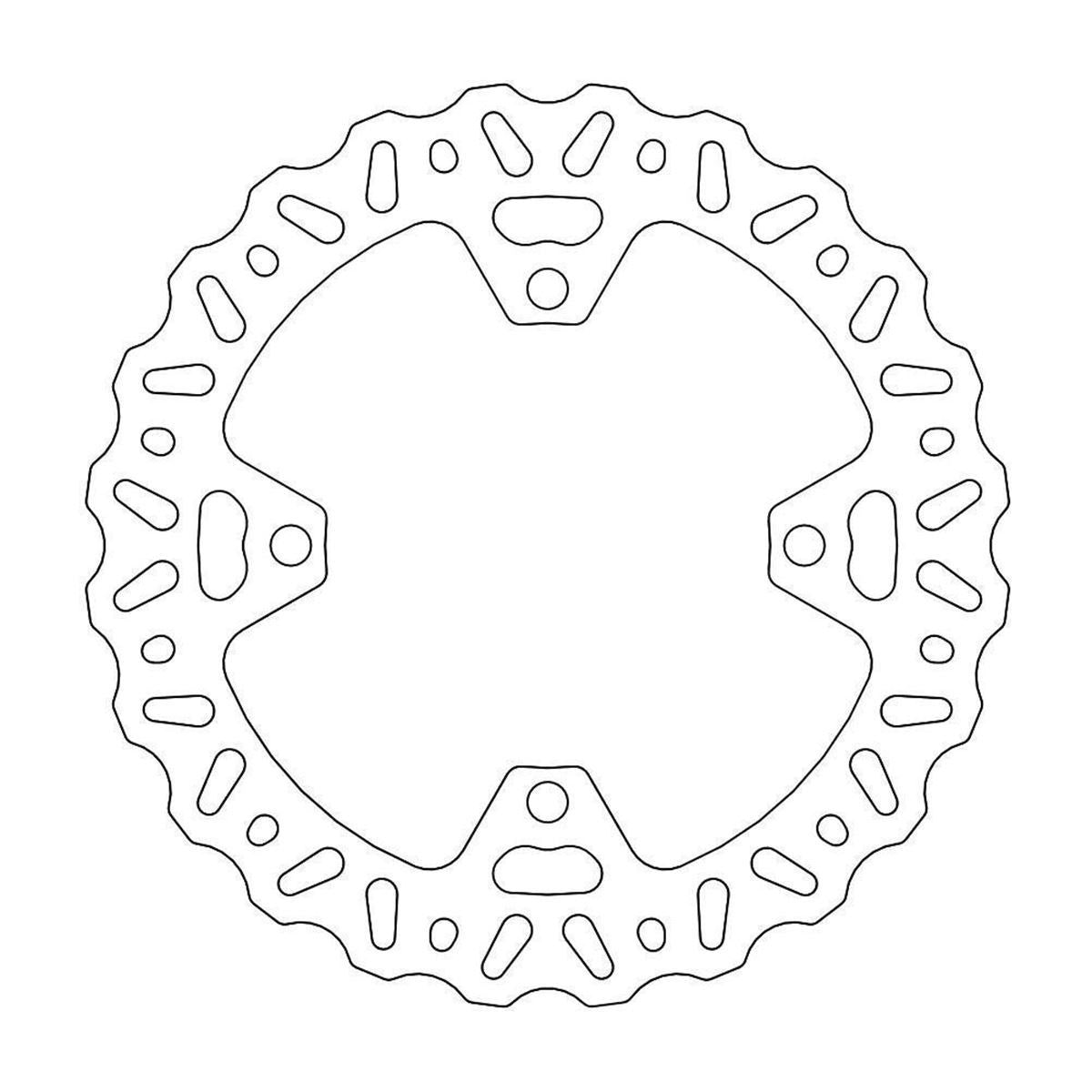 MOTO-MASTER Nitro Brake Disc for KAWASAKI, SUZUKI 240mm Rear - KX 125-250, KXF 250-450, RM-Z 250 2003-2004