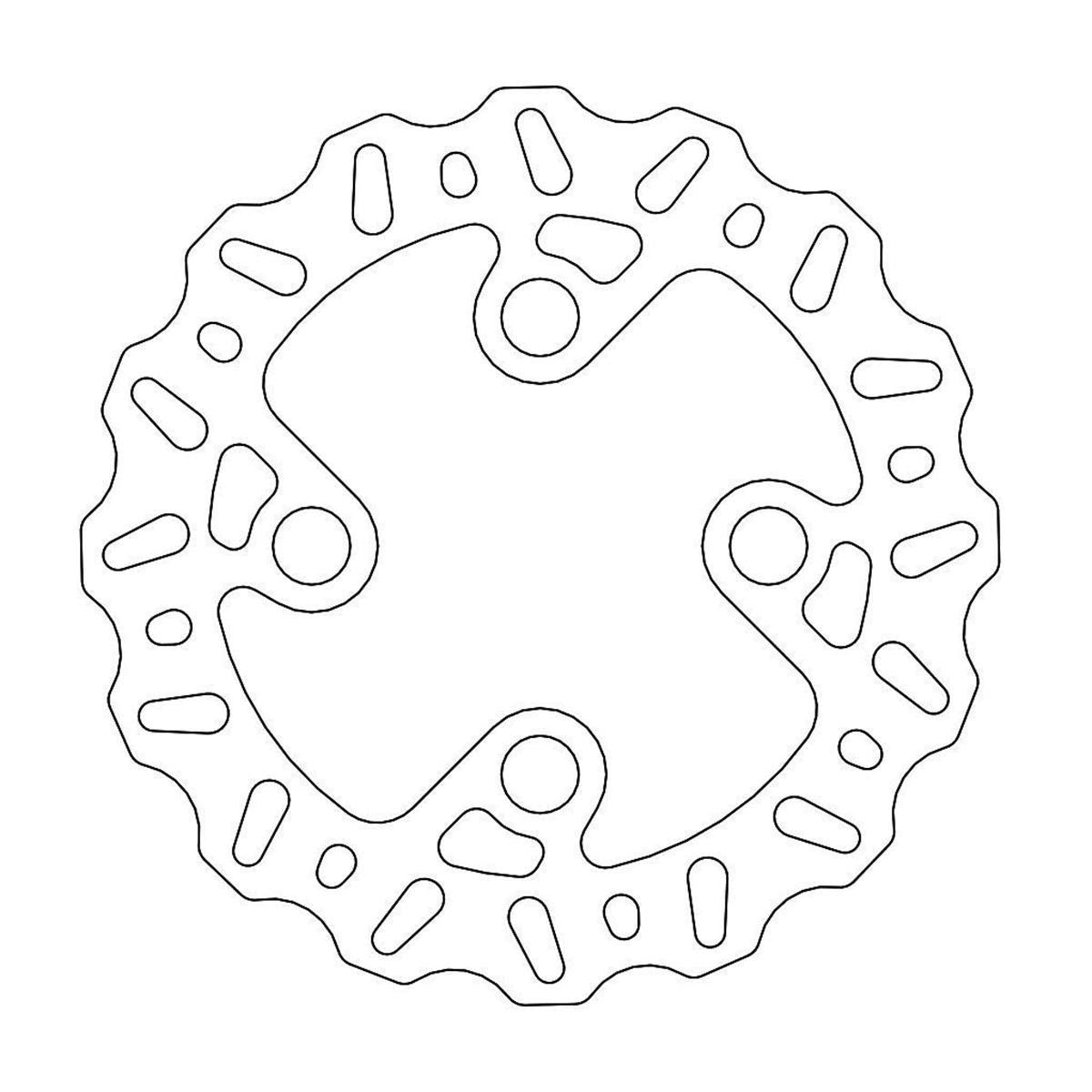 MOTO-MASTER Nitro Trial Brake Disc 184mm front - MONTESA COTA 250-301 2014-2014
