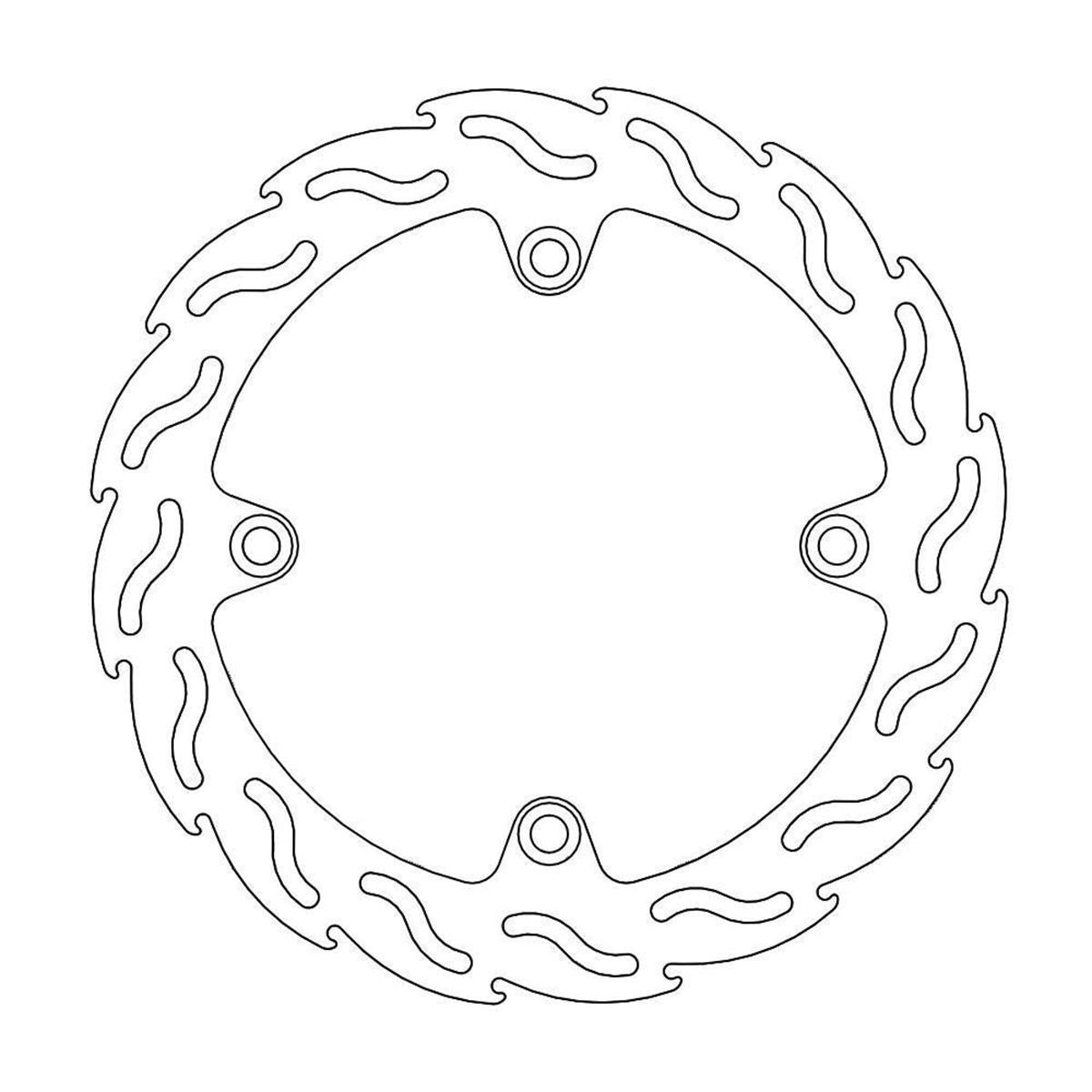 MOTO-MASTER Flame Road Bremsscheibe für SUZUKI 260mm hinten - KLV 1000, V-STROM 650-1000 2004-2004