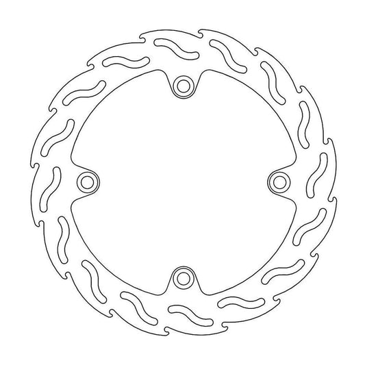 MOTO-MASTER Flame Road Bremsscheibe für SUZUKI 260mm hinten - KLV 1000, V-STROM 650-1000 2004-2004
