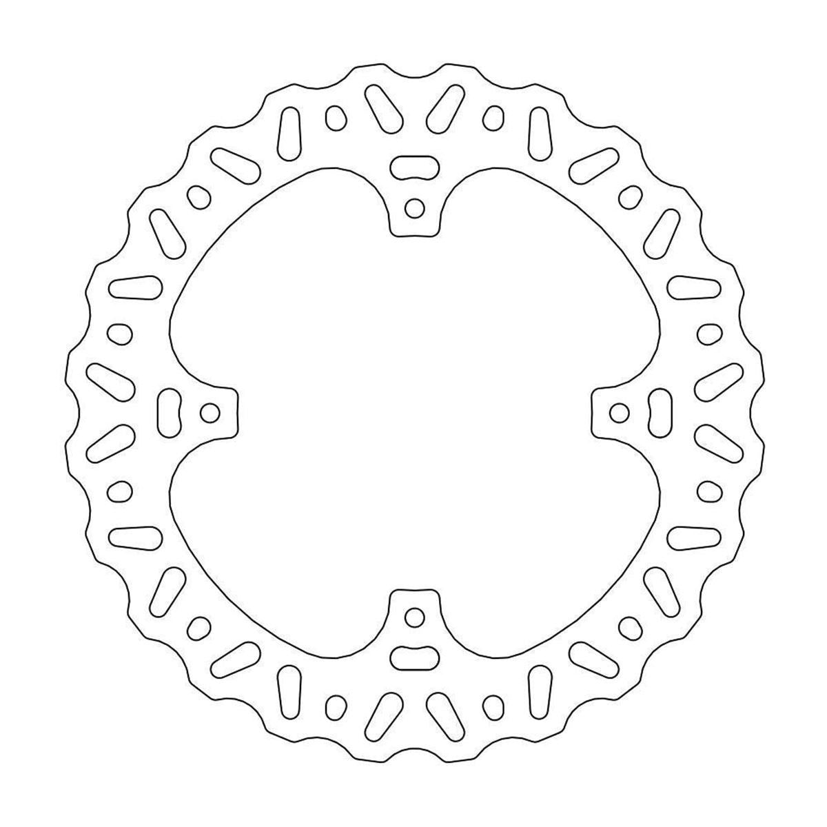 MOTO-MASTER Nitro Brake Disc for HONDA 240mm Rear - CR 125-250, CRF 250, CRF 450 2002-2004