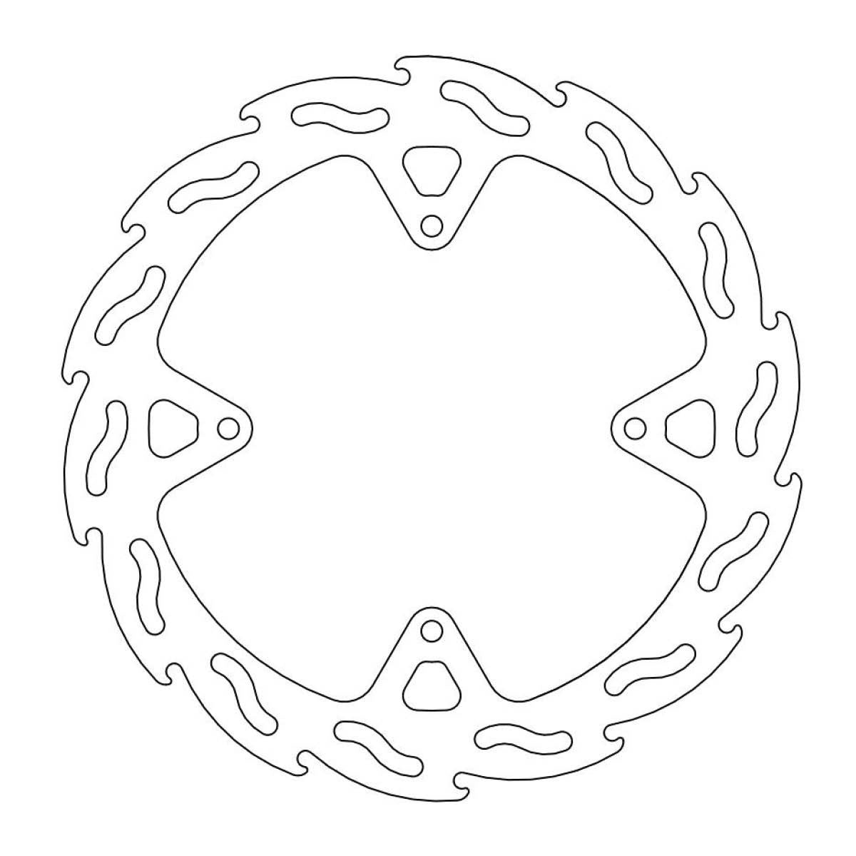 MOTO-MASTER Flame Brake Disc for KTM 230mm Rear - FREERIDE E 2015-2015