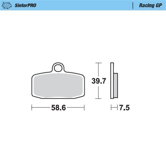 MOTO-MASTER SinterPRO Brake Pad Racing GP for KTM, Husqvarna Front - TC, FREERIDE, SX 2012-2020