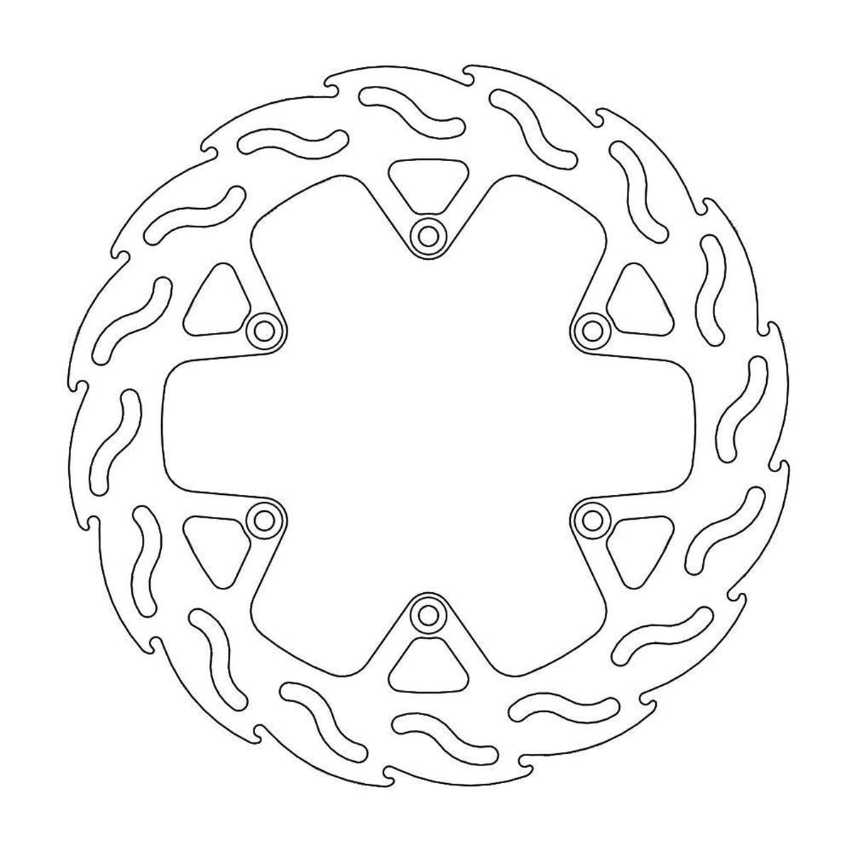 MOTO-MASTER Flame Road Brake Disc for KTM 240mm Rear - SMC 690 2003-2008