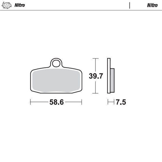 MOTO-MASTER Nitro Brake Pad for KTM, Husqvarna front - TC, FREERIDE, SX 2012-2020
