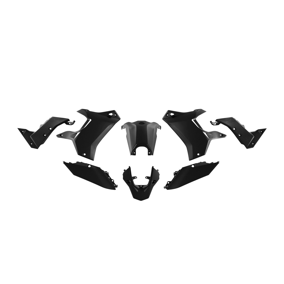 RTECH PLASTIKKIT REVOLUTION für YAMAHA (TENERE) in Schwarz