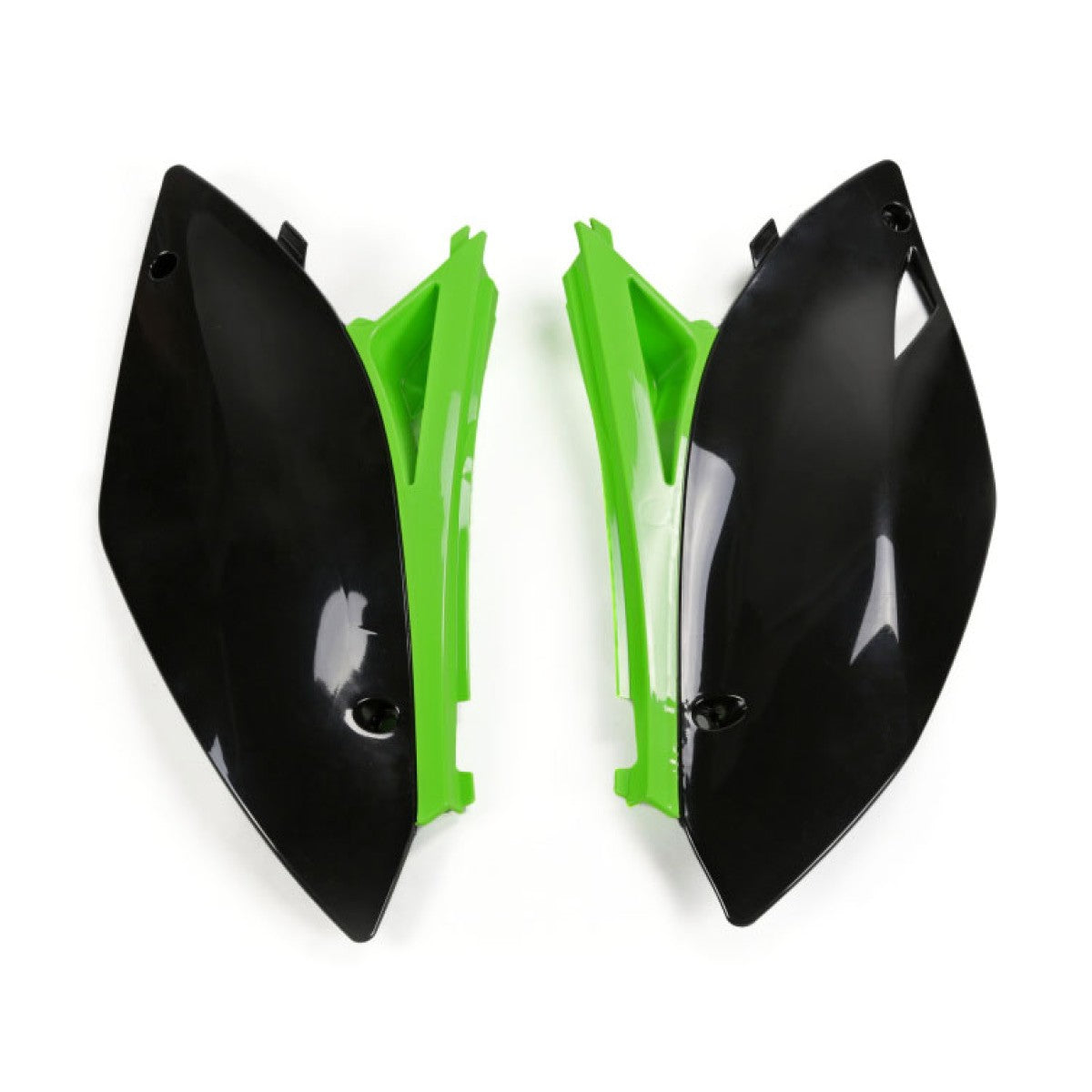 UFO Seitenverkleidung für KAWASAKI (KX-F) in Schwarz-Grün
