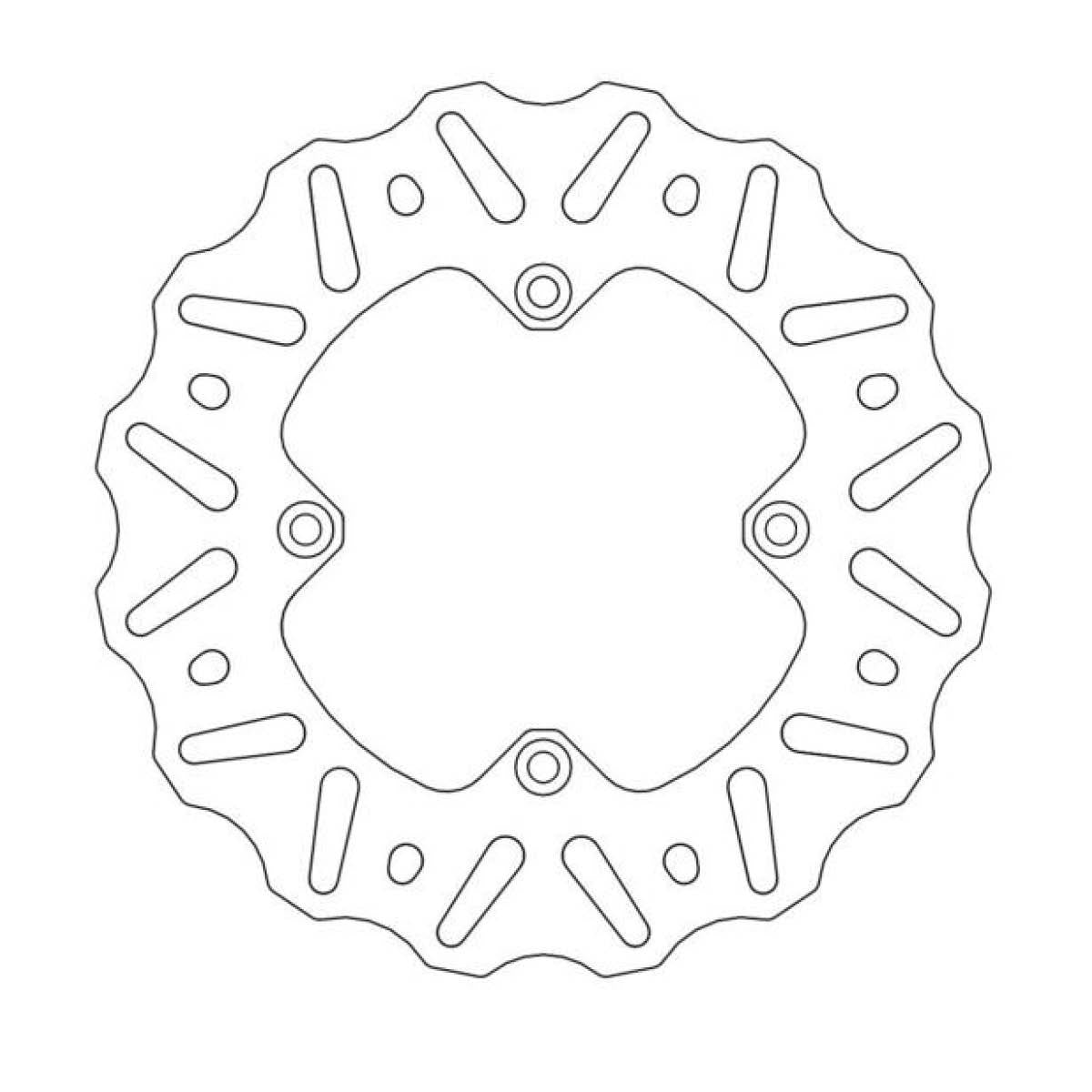 MOTO-MASTER Nitro Bremsscheibe für YAMAHA 190mm hinten - YZ 65, YZ 80, YZ 85 1993-2018