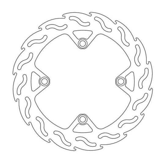 MOTO-MASTER Flame Bremsscheibe für HUSQVARNA 240mm hinten - CR 125, TC 250-449, TE 250-511, WR 125 2011-2011