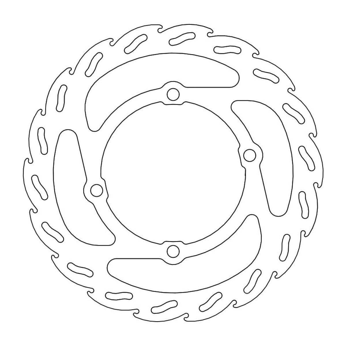 MOTO-MASTER Flame Brake Disc for KTM, Husqvarna, GASGAS 160mm front - SX 50, TC 50, MC 50 2002-2021