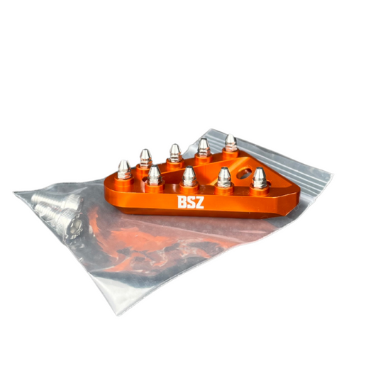 CNC-Auftrittsflächen für Fußbremse in drei Farben – BSZ Parts