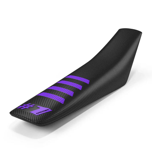 Onegripper-seat-cover-ribbed-black-purple