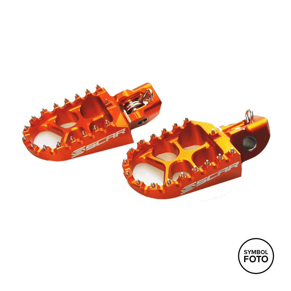 SCAR Fußrasten EVO für KTM Orange