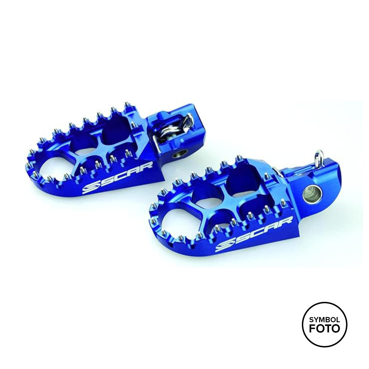 SCAR Fußrasten EVO für YAMAHA, FANTIC Blau