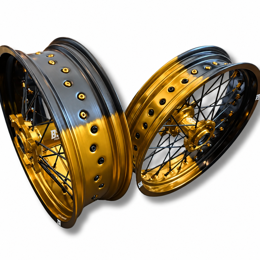 Supermoto Felgen 17 Zoll – individuell konfigurierbar für Suzuki Gold - BSZ Parts