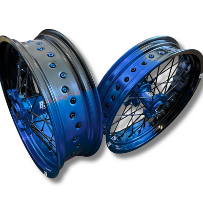 Supermoto Felgen für GasGas - Blau - BSZ Parts 