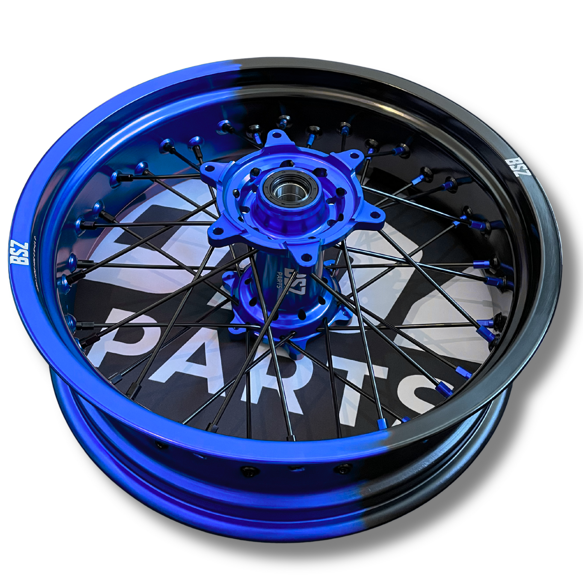 Supermoto Felgen für KTM - Blau/Schwarz - BSZ Parts