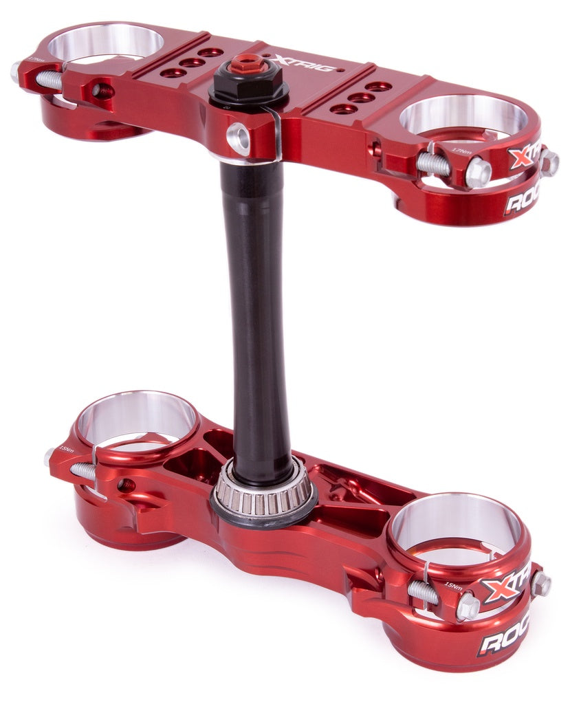 XTRIG Gabelbrücke ROCS PRO für KTM, HQV, GASGAS-Rot