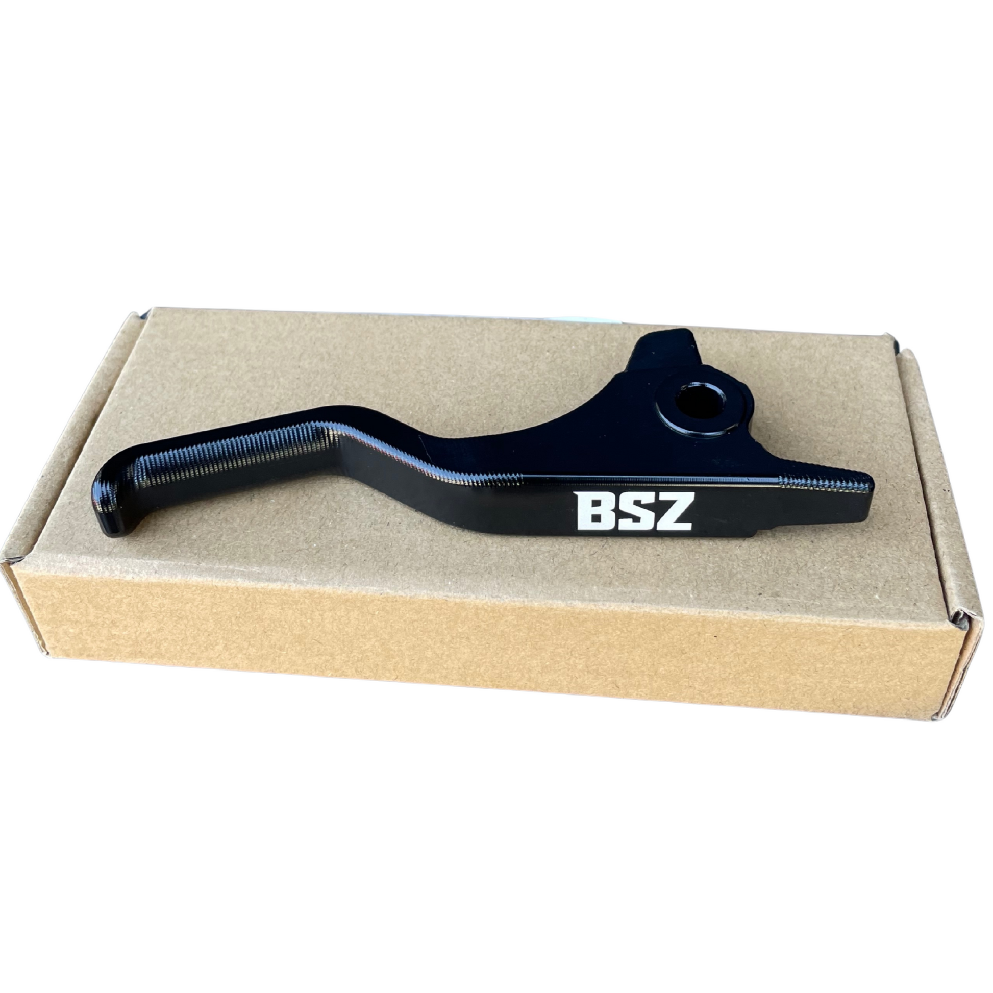 Kurzer CNC-Bremshebel aus Aluminium in Schwarz – passend für Husqvarna, KTM, GasGas und Sherco (Brembo)