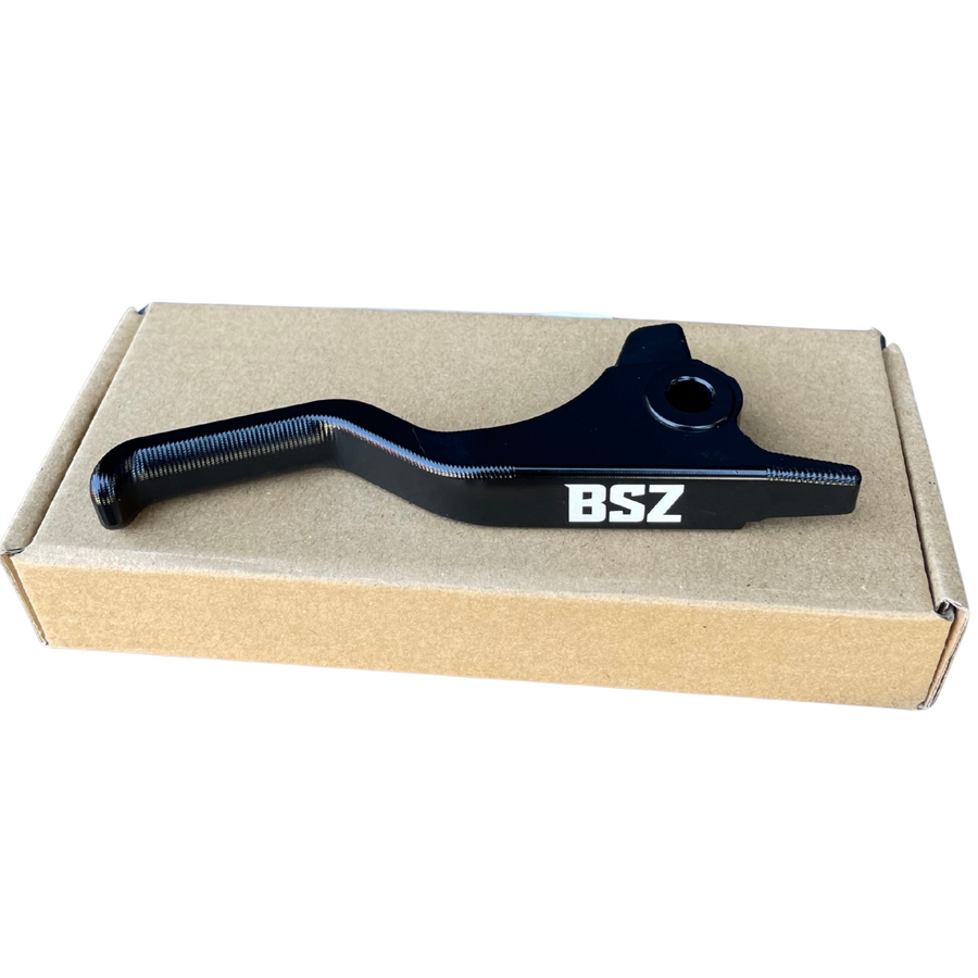 Kurzer CNC-Bremshebel aus Aluminium in Schwarz – passend für Husqvarna, KTM, GasGas und Sherco (Brembo)