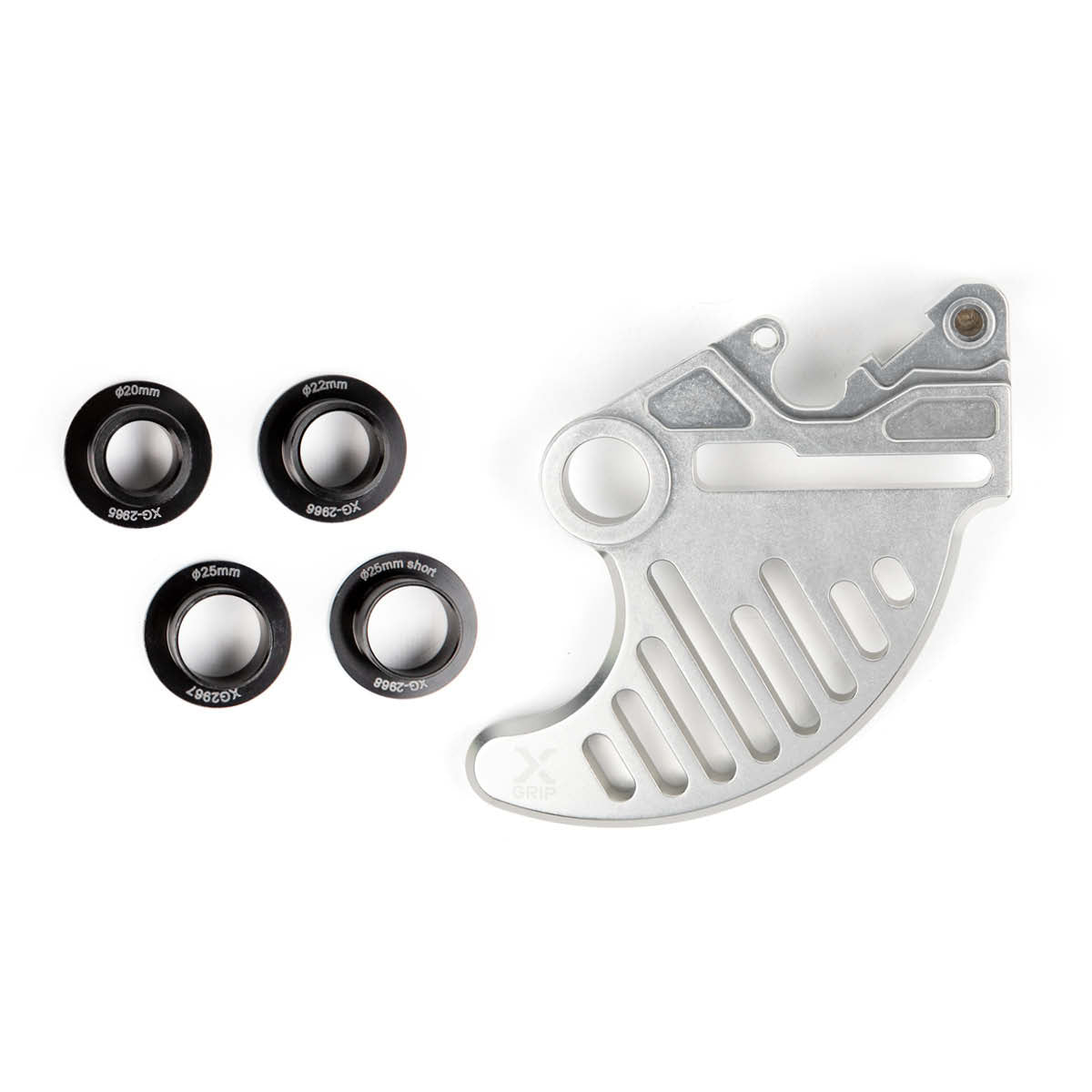 X-GRIP Brake Disc Guard for KTM, HQV, GASGAS, SHERCO, STARK, TRIUMPH - EC, EC-F, MC, MC-F, FC, FE, TC, TE, I, EXC, TBI, TPI, EXC-F, SX, SX-F, SE, FACTORY, SEF, SEF-R, SE-R, VARG, EX, MX, SM, TF, E, X, RC (2004-2026)
