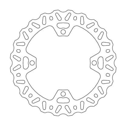 MOTO-MASTER Nitro Brake Disc for SUZUKI 240mm Rear - RM-Z 250, RM-Z 450 2005-2007
