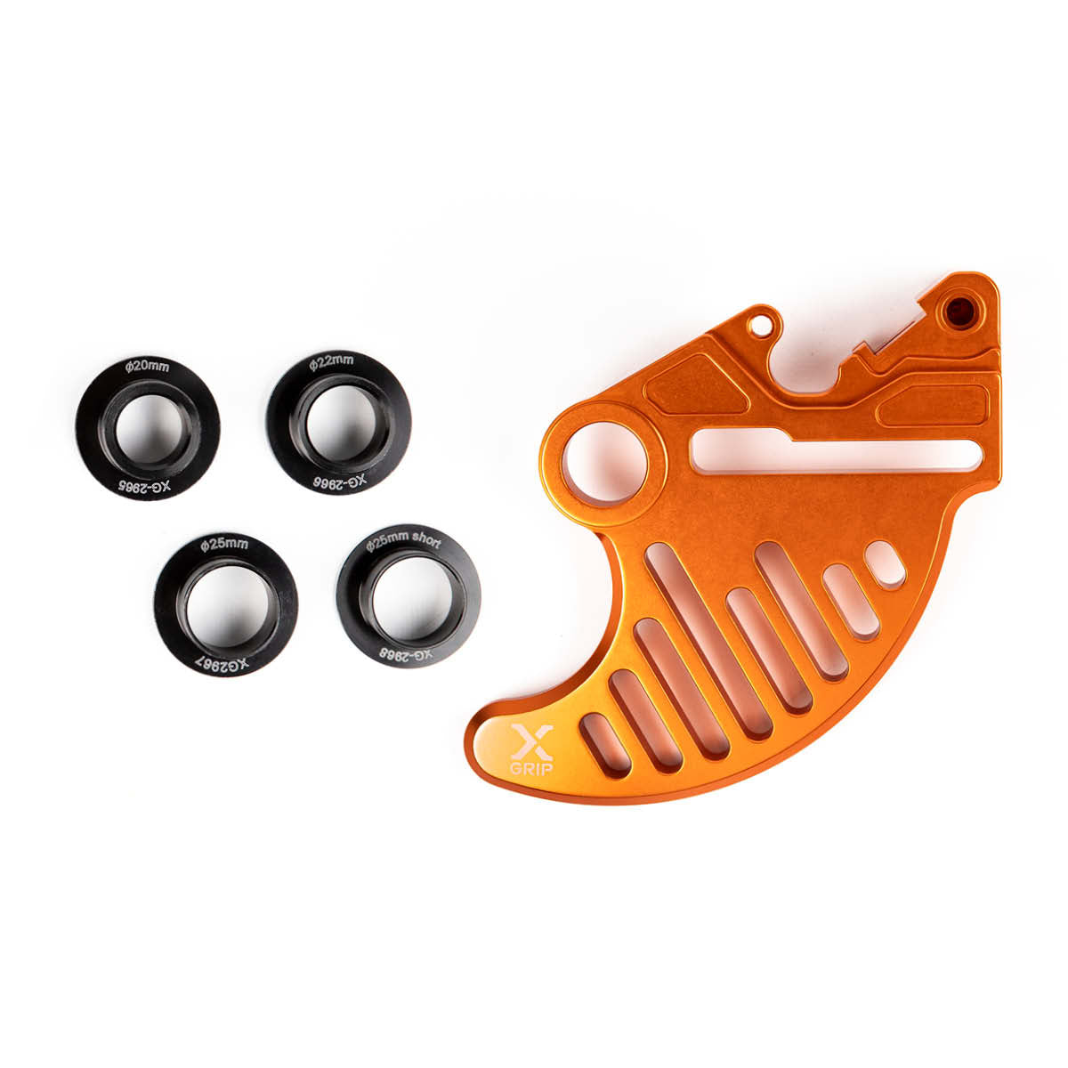X-GRIP Brake Disc Guard for KTM, HQV, GASGAS, SHERCO, STARK, TRIUMPH - EC, EC-F, MC, MC-F, FC, FE, TC, TE, I, EXC, TBI, TPI, EXC-F, SX, SX-F, SE, FACTORY, SEF, SEF-R, SE-R, VARG, EX, MX, SM, TF, E, X, RC (2004-2026)