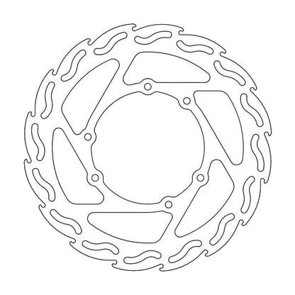 MOTO-MASTER Flame Brake Disc for HONDA 240mm front - CR 125-250, CRF 250, CRF 450 1995-2004