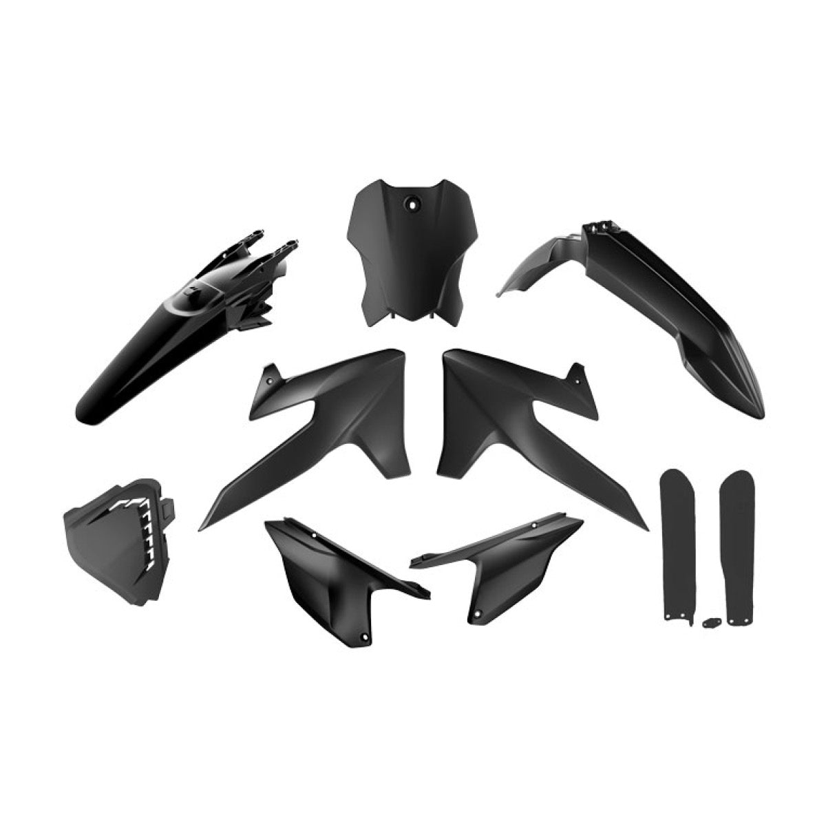 RTECH FULL PLASTIKKIT für TRIUMPH (TF X, TF RC) in Schwarz
