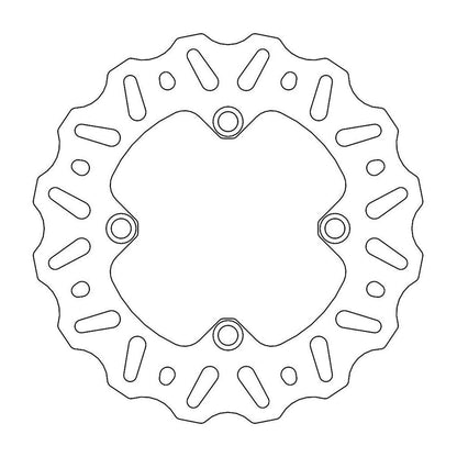 MOTO-MASTER Nitro Bremsscheibe für KAWASAKI 184mm hinten - KX 85, KX 100, KX 112 2001-2022