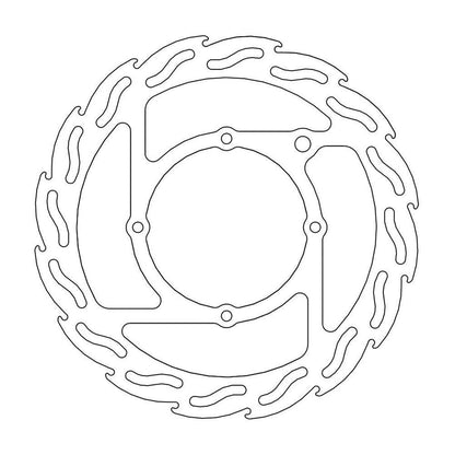 MOTO-MASTER Flame Front Brake Disc for KTM, Husqvarna, GASGAS 240mm - SX 85, TC 85, MC 85 2013-2021