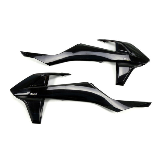 UFO Kühlerspoiler für KTM (EXC, EXC TPI) in Schwarz