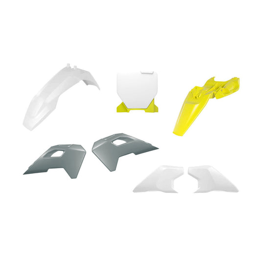 RTECH PLASTIKKIT für HUSQVARNA (TC 50) in Weiß-Gelb-Grau