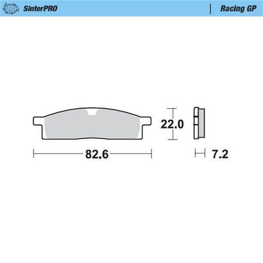 MOTO-MASTER SinterPRO Brake Pad Racing GP for Yamaha Front - YZ 1993-2026