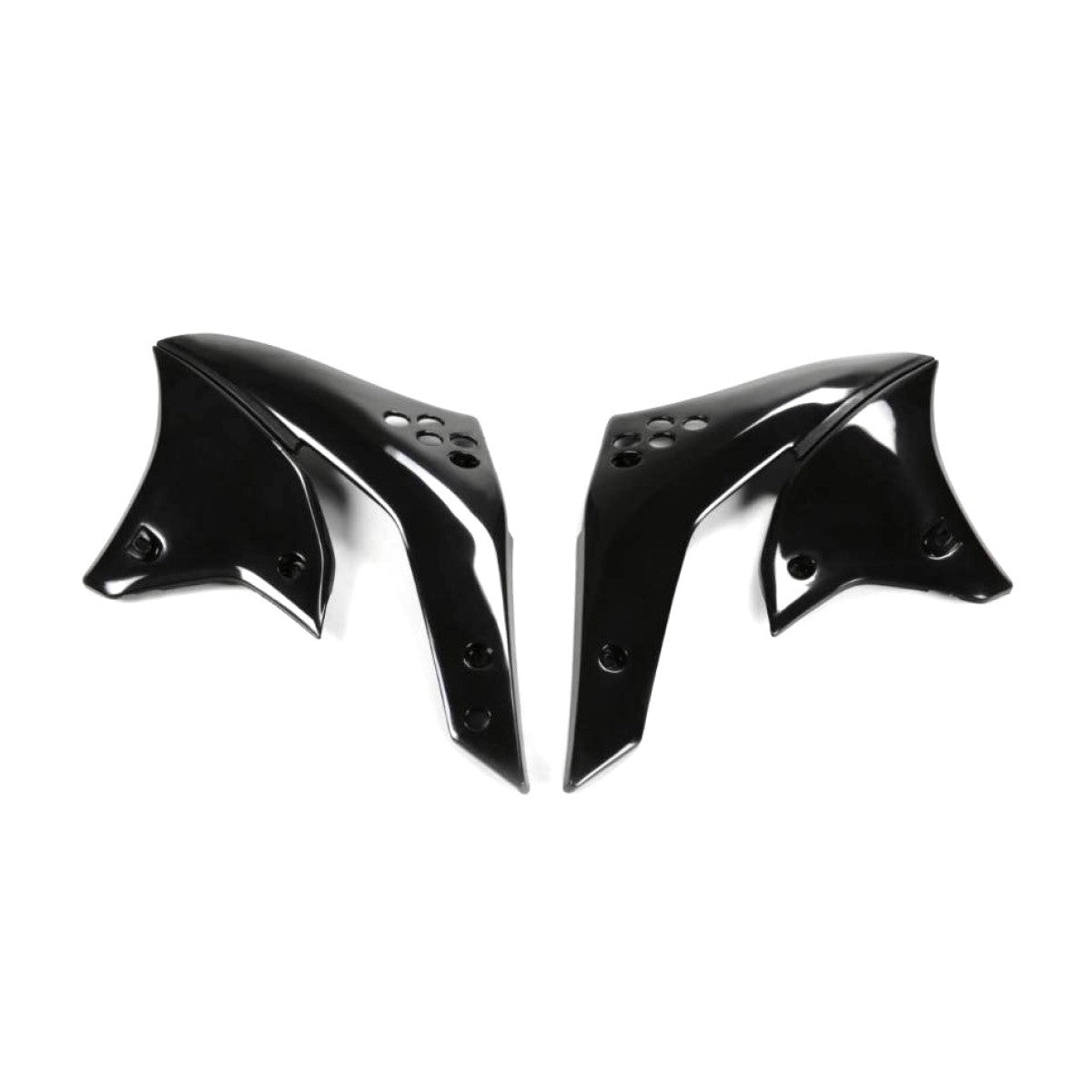 UFO Kühlerspoiler für KAWASAKI (KX-F) in Schwarz