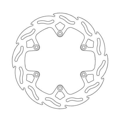 MOTO-MASTER Flame Bremsscheibe für HUSQVARNA 220mm hinten - CR 125-360, TC 510-610, TE 50-610, WR 240-360 1990-1995