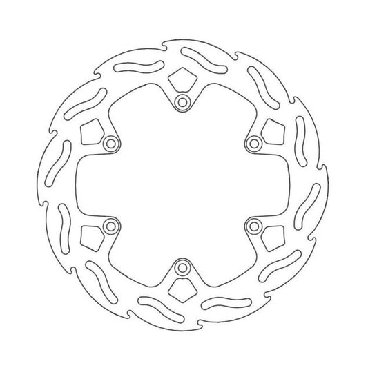 MOTO-MASTER Flame Bremsscheibe für HUSQVARNA 220mm hinten - CR 125-360, TC 510-610, TE 50-610, WR 240-360 1990-1995