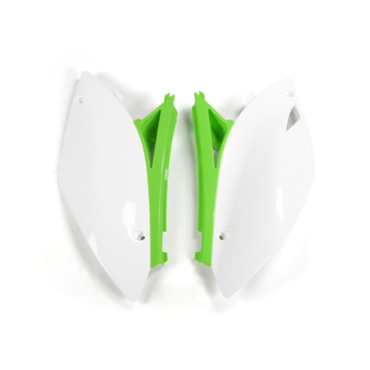 UFO Seitenverkleidung für KAWASAKI (KX-F) in Weiß-Grün