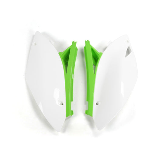UFO Seitenverkleidung für KAWASAKI (KX-F) in Weiß-Grün