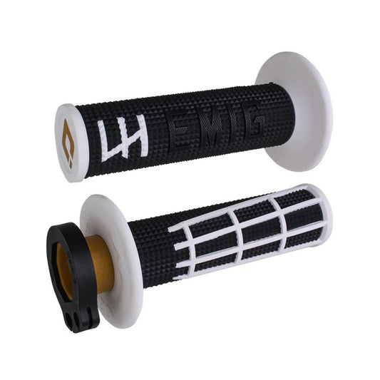 ODI Griffe LOCK ON 2T+4T EMIG 2.0 V2 in Schwarz-Weiß