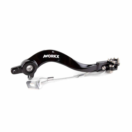 AWORKX Fußbremshebel für KTM, HUSQVARNA EXC 125 / EXC 200 / EXC 250 / EXC 300 / EXC-F 250 / EXC-F 350 /  125-500 (2008-2016)