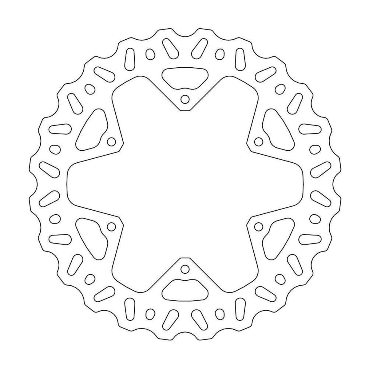 MOTO-MASTER Nitro Brake Disc for YAMAHA 245mm Rear - YZ 125-250, YZF 250-450, WR 125-250, WRF 250-450 2002-2002
