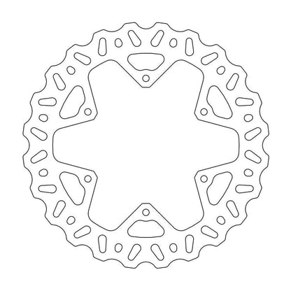 MOTO-MASTER Nitro Brake Disc for YAMAHA 245mm Rear - YZ 125-250, YZF 250-450, WR 125-250, WRF 250-450 2002-2002