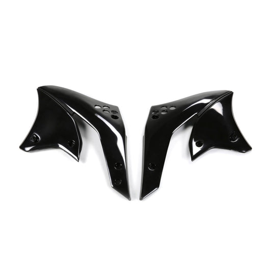 UFO Kühlerspoiler für KAWASAKI (KX-F) in Schwarz