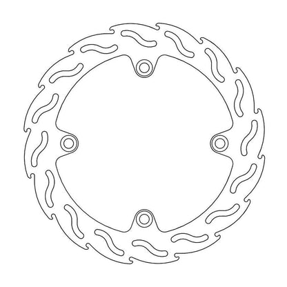 MOTO-MASTER Flame Road Bremsscheibe für SUZUKI 260mm hinten - KLV 1000, V-STROM 650-1000 2004-2004